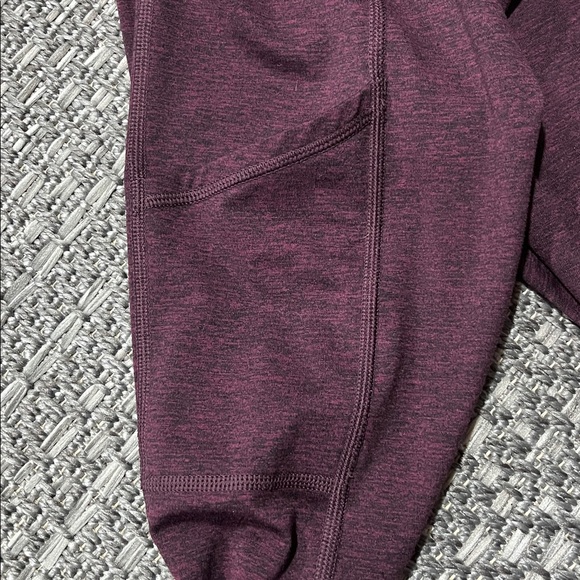 Aerie | Burgundy Leggings With Pockets - Picture 10 of 12